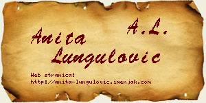Anita Lungulović vizit kartica